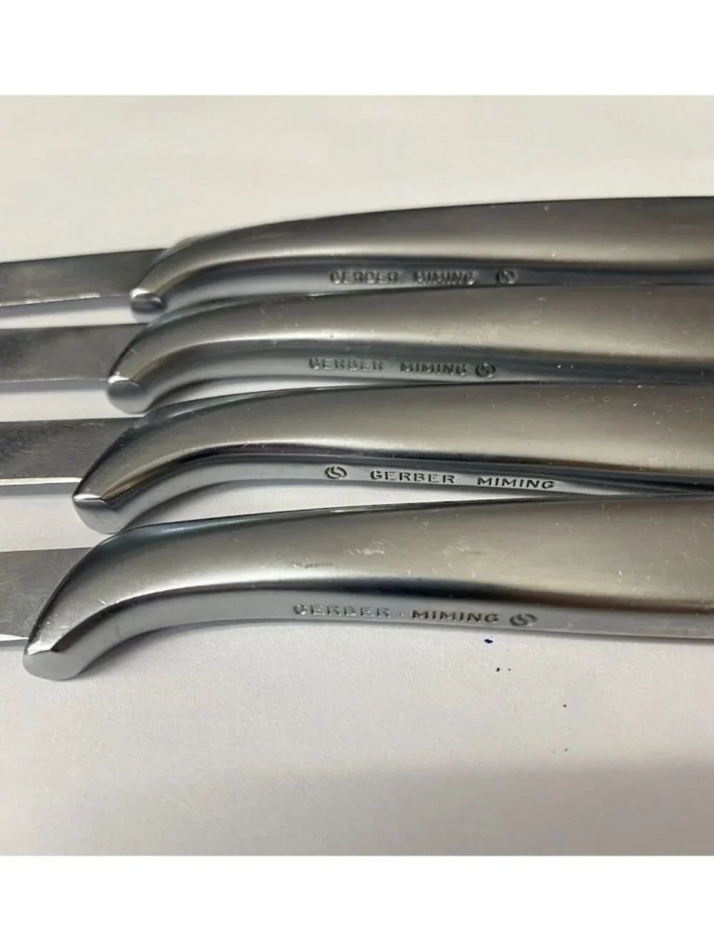 LOT 4 Gerber Steak Knife Set Of 4 Miming Stainless Steel 8 1/2” Blade